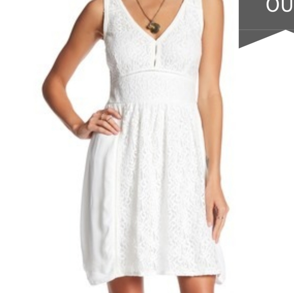 Dex ivory lace dress
